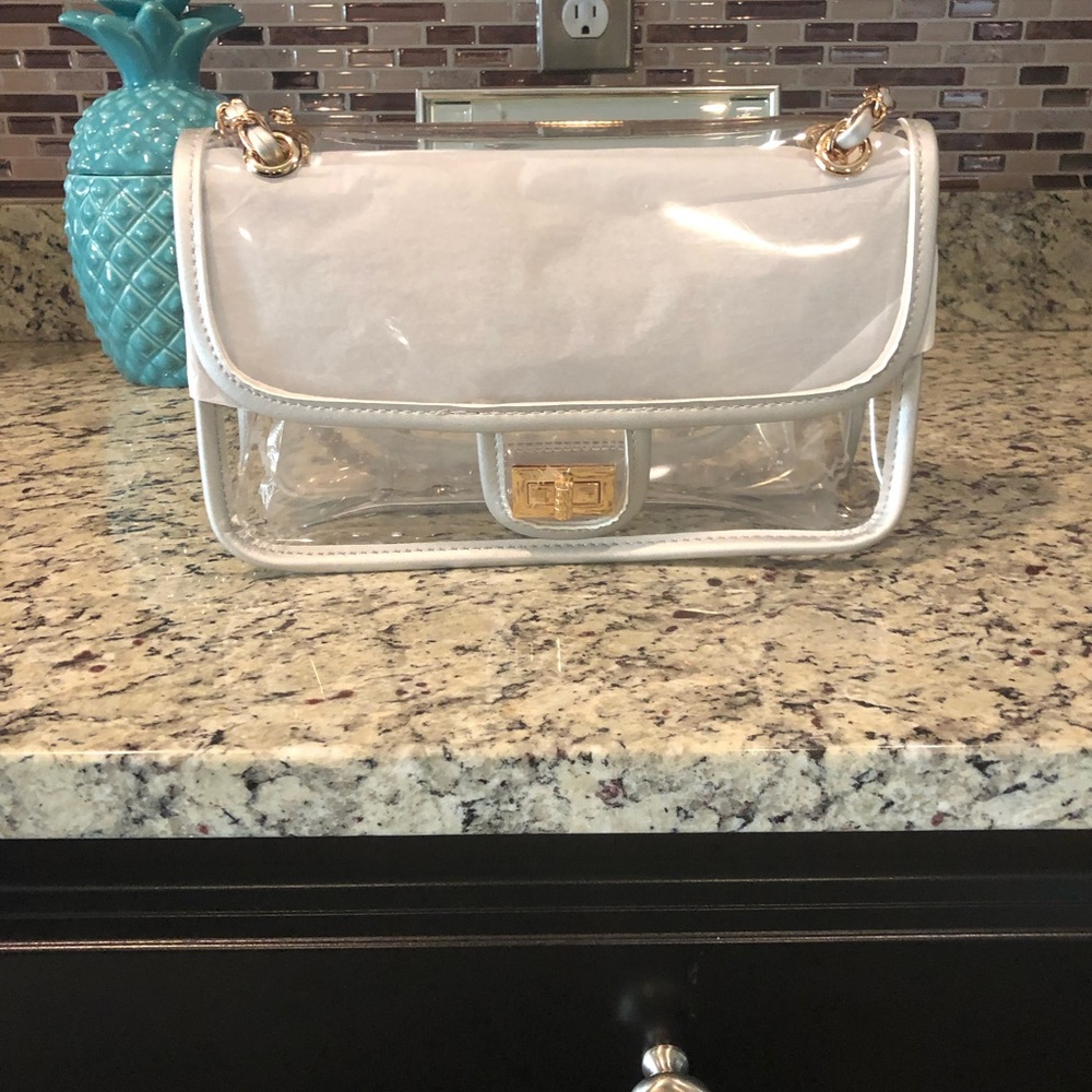 Brand New PVC Turn Lock Chain Bag